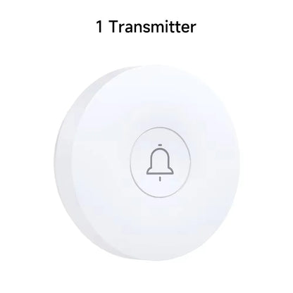 Outdoor Waterproof Circular Self Generating Wireless Doorbell Compatible With Ac 110v-240v Us/Eu Plug Ultra Long Distance Caller