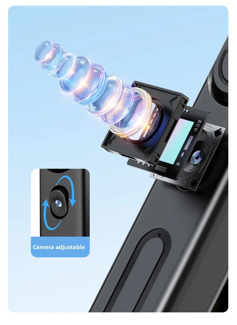 AI Face Tracking Selfie Stick Gimbal Stabilizer, Bluetooth Extendable Phone Tripod with 4-Axis Anti-Shake, Fill Light, Smart Aut