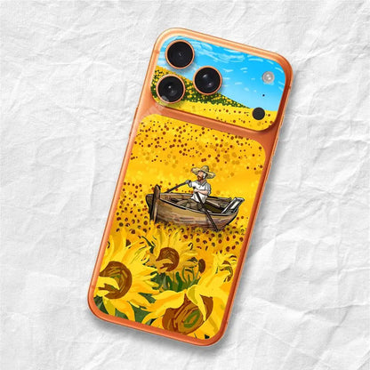 Vincent Van Gogh Style Art Removable UV Film for iPhone 17 Pro 17 ProMax HD Decal Skin