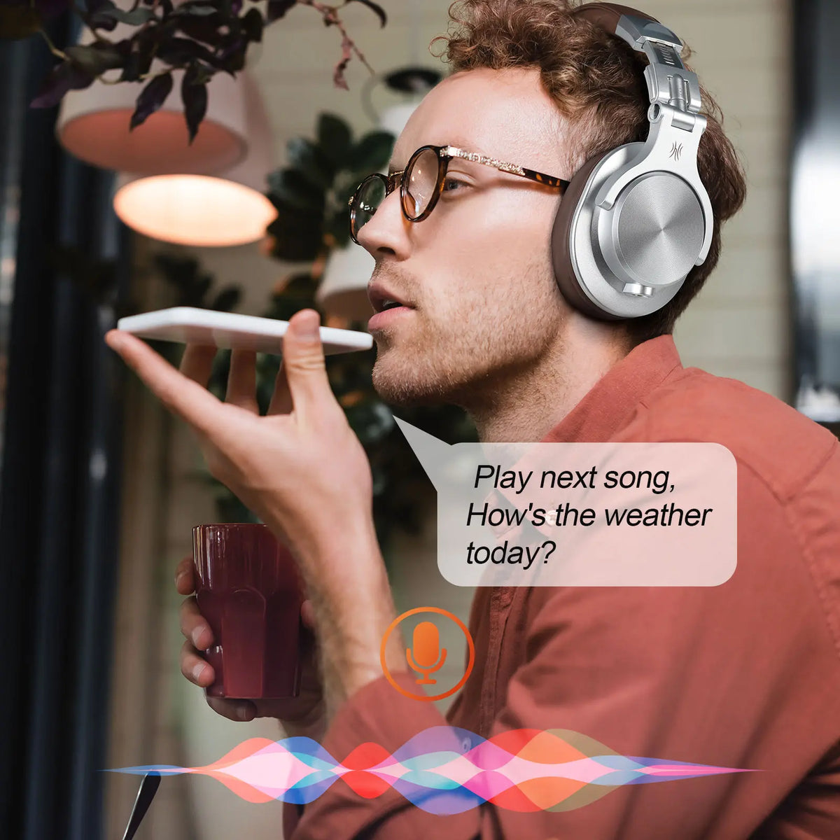 Oneodio A70 Fusion Wired + Wireless Bluetooth 5.2 Headphones For Phone With Mic Over Ear Studio DJ Headphone Recording Headset