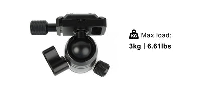 BESnfoto BX-T2561 Carbon Fiber Camera Tripod, Ball Head with Phone Holder & Carry Bag, Professional Travel Photo Tripod