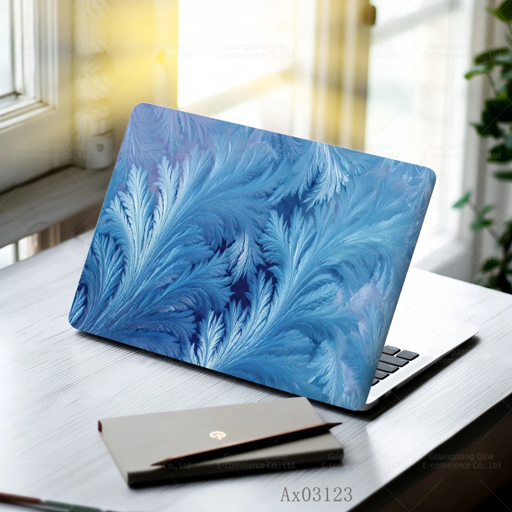 Pink Flower Laptop Stickers Self Adhesive Waterproof Anti Scratch Notebook Cover for Device Notebook MacBook Protective Skins