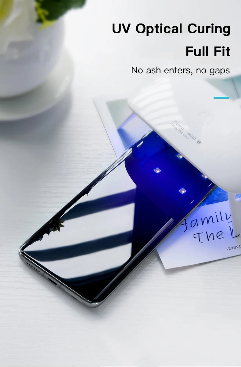 1-3PCS UV Tempered Glass For Google 8 7 6 Pro Full Cover Glue Curing For Pixel 8Pro Screen Protector