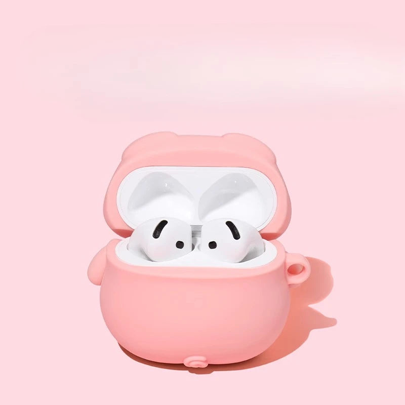 2025 Cute Kawaii 3D Pig Cover For AirPods 4 Case Cartoon Cute Earphone Case For AirPods Pro 2 3 Charging Cover Piggy Soft Case