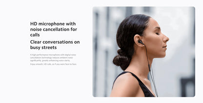Xiaomi Type-C Earphones Clear Calls HD Microphone IP54 Dust Water Resistant Type-C Port Plug Play Wired Headphone