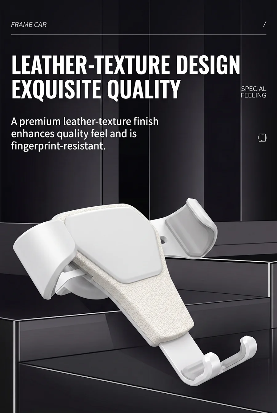 Car Air Vent Mount Auto Phone Holder Gravity Triangular Hold One Hand Operation For Cell Phones Navigation Car Phone Stand