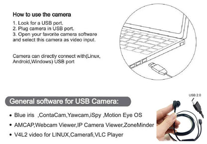 mini Laptop USB Camera Video CCTV Web Camera for computer 1080P HD Surveillance Webcams OTG Type-C Android USB 2.0 PC VLC Player