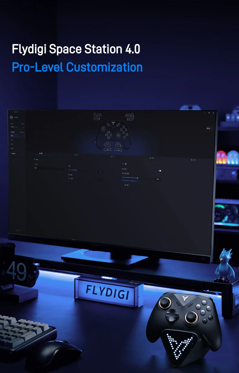 Original Flydigi Vader 5 Pro Gaming Controller Athletic Elite Handle Wireless Gamepad with Hall Rocker for Mobile NS TV PC