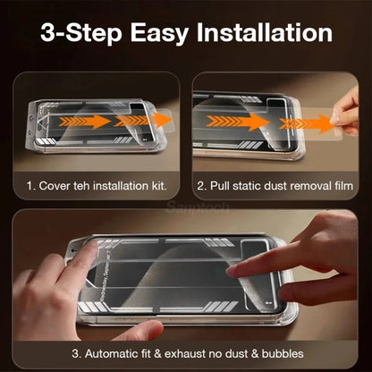 3-1PCS 8K HD Tempered Glass For iPhone 18 Pro Max 18pro Screen Protector Easy Install Dust-Free Box for iPhone 17 Pro Max Air