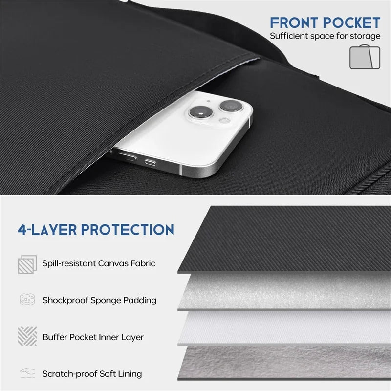 Waterproof Shockproof Handle Bag Laptop Sleeve Case for Macbook Air Pro 16 15 13 Inch M4 M3 M5 Chip Mac Book Cover Accessories