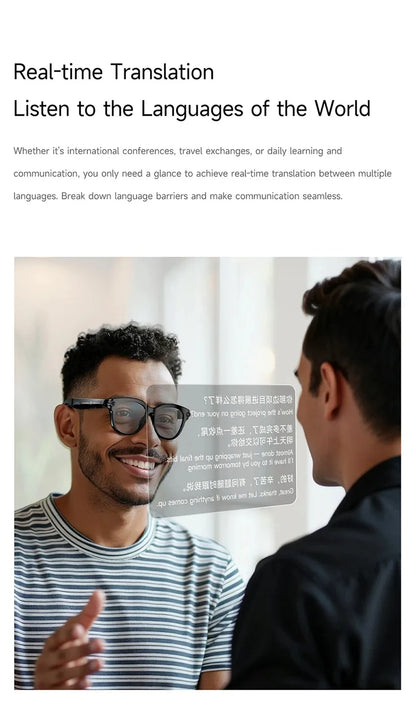 2026 AI Smart Glasses 8K Remote Control Touch Photo Camera Recording Voice Assistant Translator Wireless Bluetooth Sunglasses