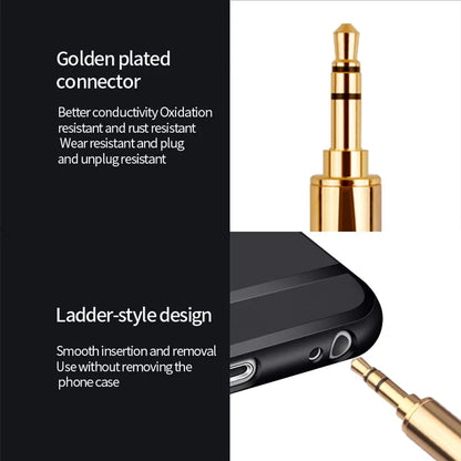 Aux Cable Jack 3.5MM To 3.5MM Audio Cable 7N OCC HIFI 3.5mm Aux Audio Cable Hifi Stereo for Headphone Mobile Phone Speaker TV
