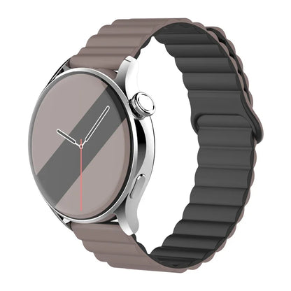Magnetic Loop For Samsung Galaxy watch 7/6/5 pro/4/Classic/active 2 20mm 22mm band Silicone link bracelet huawei GT 2-3-4 strap
