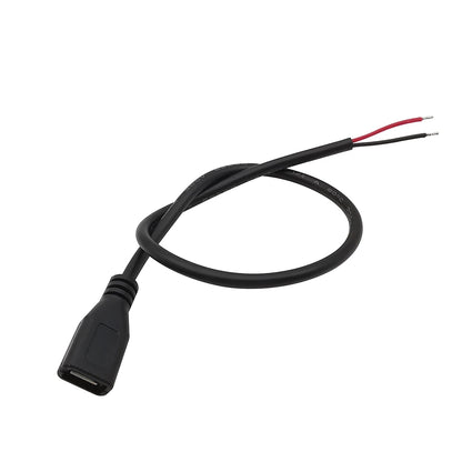 Micro USB Power Supply Cable 2 Pin 4 Pin Female Male Wire Jack Charger Charging Cord Extension Connector DIY Data Cable 0.3M 1M