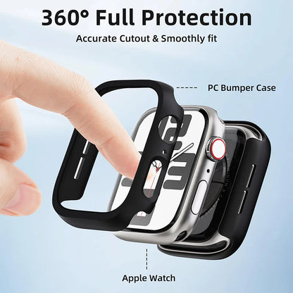Hard Pc Bumper Case For Apple Watch case 41mm 45mm 46mm 44mm Cover No Screen Protector  Accessories iWatch Series 12 11 10 8 9