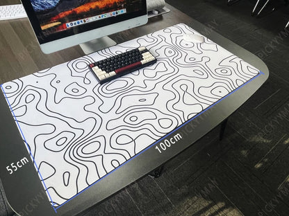 Black And White Large Mouse Pad 100x50cm Computer Mousepad Company Gaming Mausepad Keyboard Mat Office Desk Mats Abstract Art
