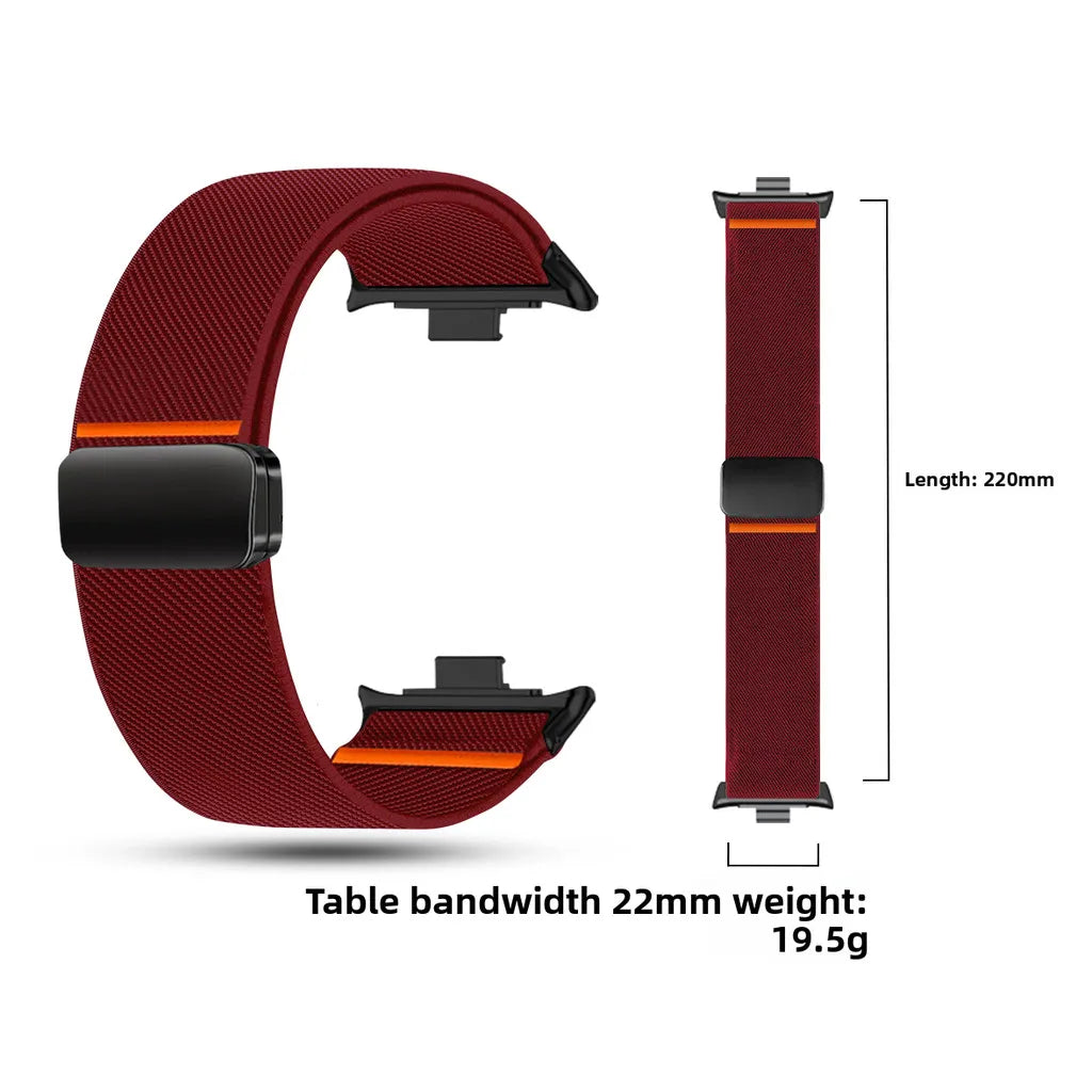 Nylon Sport Straps For Redmi watch 4 5 6 watchband Magnetic Bracelet correa For Xiaomi Band 8pro 9pro active band Accessories