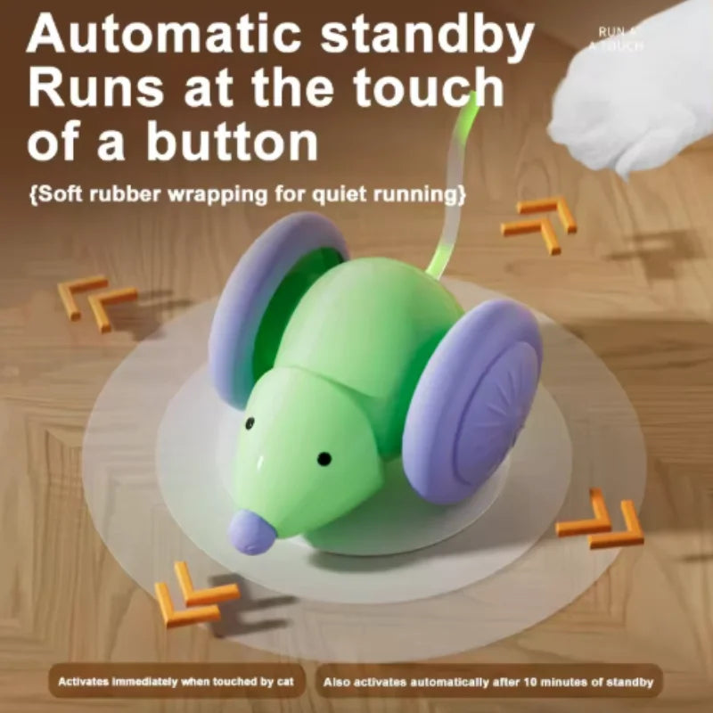 Electric Smart Teaser Cat Toy UFO Cat Teaser Stick With Bell Training Pet Toys Replaceable Feather Interactive Cat Supplies