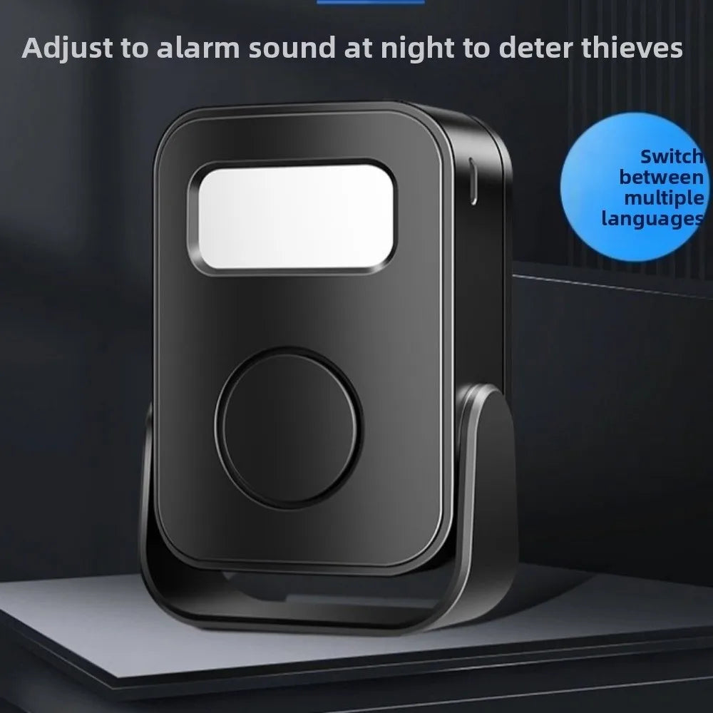 Infrared Sensor Intelligent Welcome Doorbell Recording Function Wireless Door Greeter Sensor Alarm Smart PIR Motion Detector