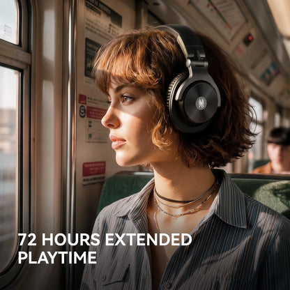 Oneodio A70 Gen 2 Wireless Bluetooth 6.0 Headphones With Hi-Res LDAC Audio 72Hrs Over Ear Studio Wired DJ Headset APP Support
