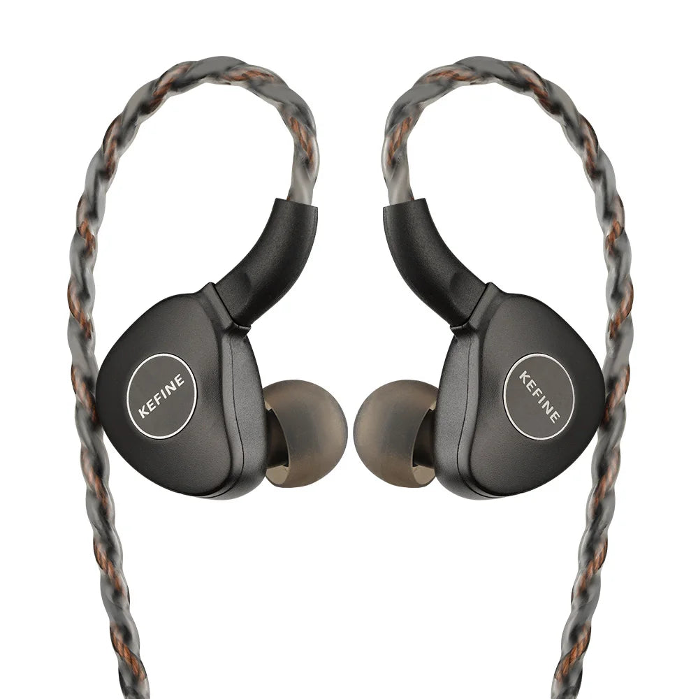 KEFINE Klanar 14.5mm Planar Magnetic Driver Hifi Wired IEM Earphones with CNC Metal  Housing & Detachable 0.78 2pin 3.5mm Cable