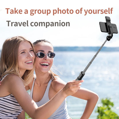 MEUYAG Magnetic Extendable Selfie Stick Tripod Holder Stand with Bluetooth Wireless Remote for Magsafe IPhone Android Monopod