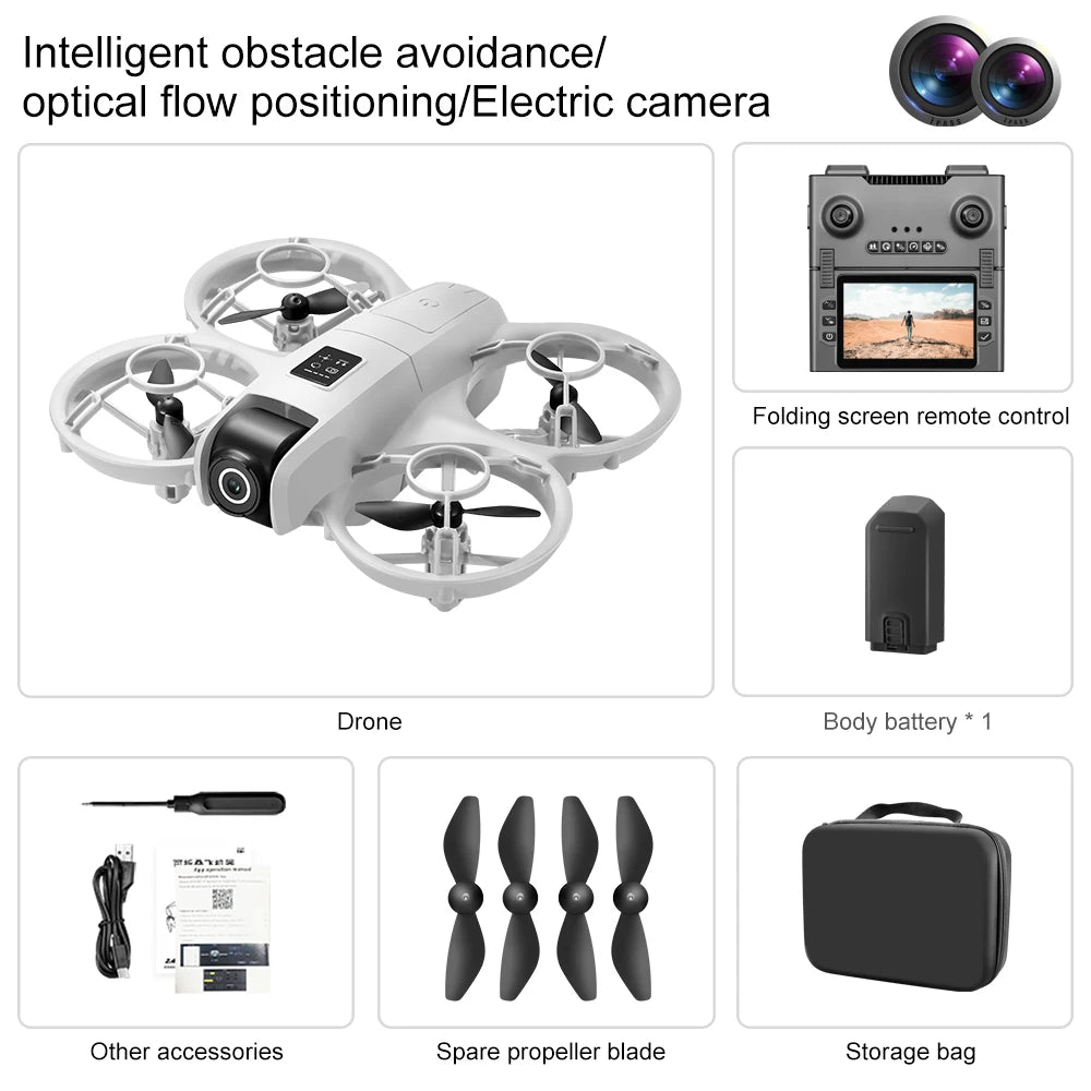 M88 Pro Drone 2026 New 8K Mini 4.5" Folding Remote Control with Obstacle Avoidance High Definition Aerial Photography Aircraft