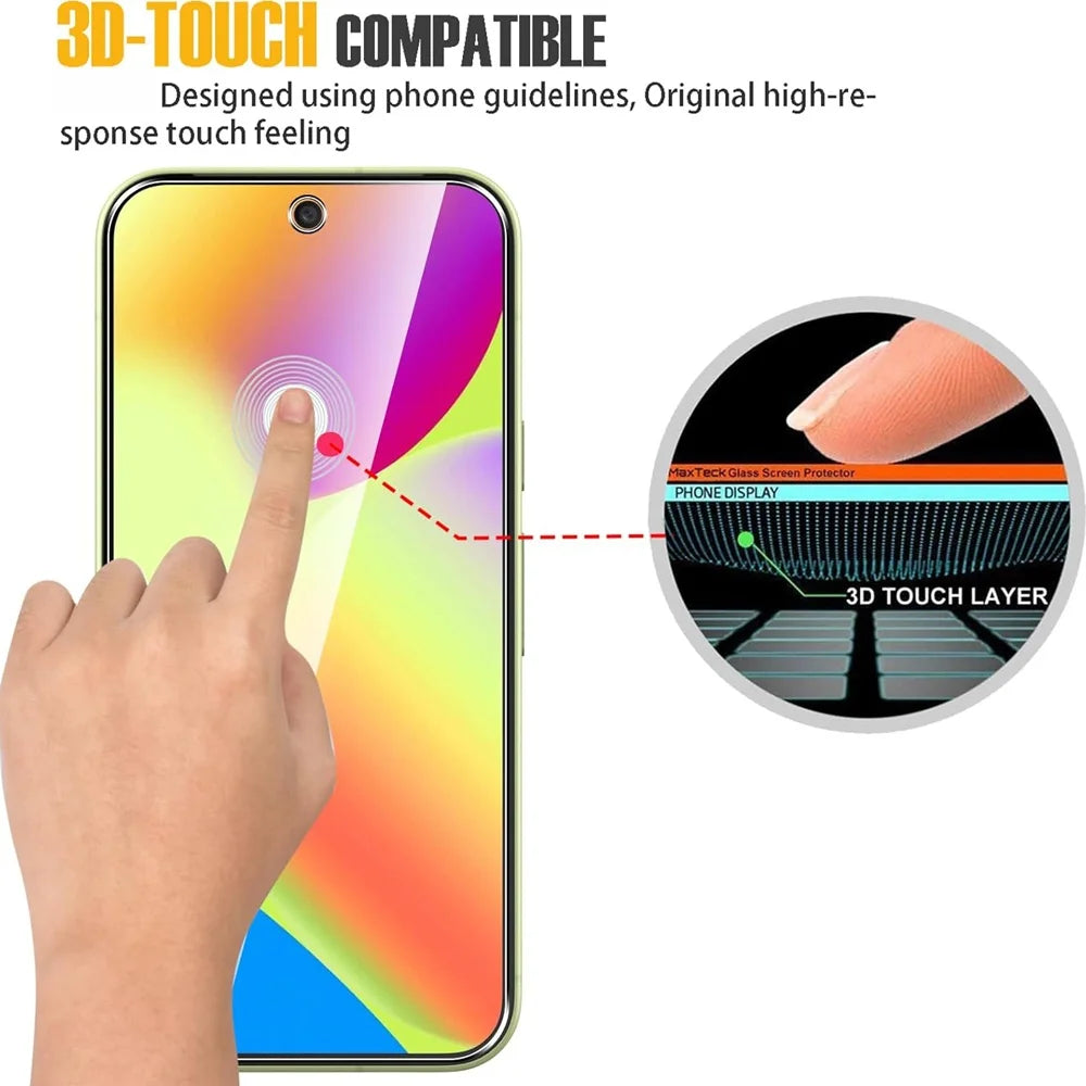 9H Screen Protector for Google Pixel 9 10 Pro XL Tempered Glass Pixel 10 Pro Phone Film Pixel 9 Pro XL Fingerprint Unlock Hd Glass