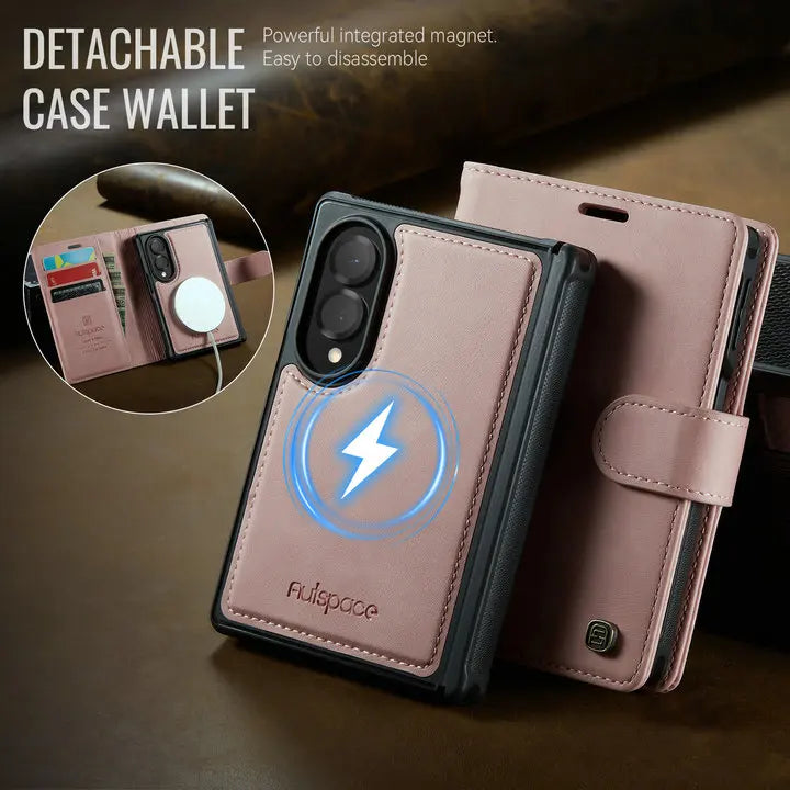 Galaxy Z Fold8 2 In1 Detachable Flip Cover Leather Wallet Case For Samsung Galaxy Z Fold 8 Magnet Card Slots Holder Wallet