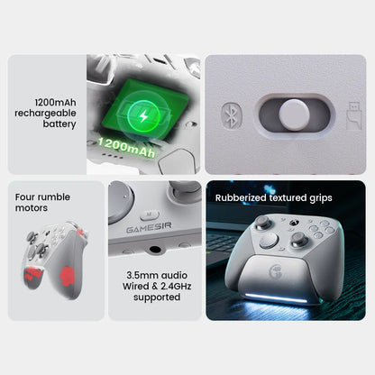 GameSir G7 Pro Wireless Controller for Xbox Series X|S, PC, iOS, Android with TMR Anti-Drift Sticks, Hall Effect Triggers, Charging Dock