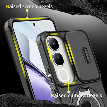 For Vivo V40 SE 80W Case Vivo V40 lite 4G 5G IDN Cover Y200 Magnetic Ring Armor Camera Lens Case Magsafe Wireless Charge Cover
