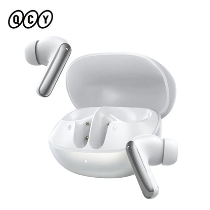 QCY MeloBuds N20 Adaptive Hybrid Noise Cancelling Earbud Wireless Bluetooth 6.0 Headphone 6 Mics Clear Call HT20 Earphone 40Hrs