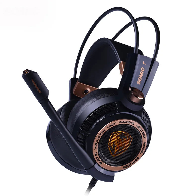 Somic G941 ANC Stereo Over-Ear Gaming Headset Wired Gaming Headphone With MIC USB LED Light Active Noise Cancellation