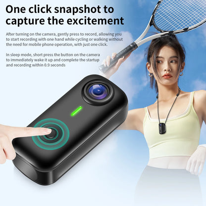 Mini Magnetic Thumb Action Cam 120° Wide Angle Smart Anti Shake For Bike Vlog Motorcycle Daily School Recording And Cycling