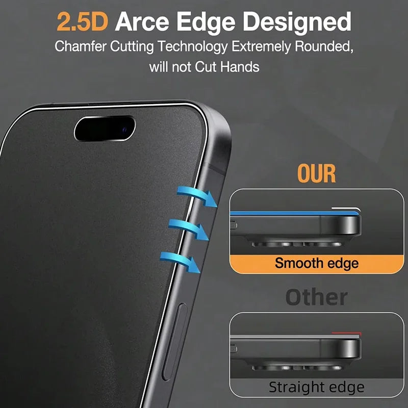Matte Privacy Screen Protector For iPhone 17 Pro Max 16 15 13 14 18 Pro Max 11 12 Air 7 8 Plus XR SE Anti-Spy Soft Ceramic Film