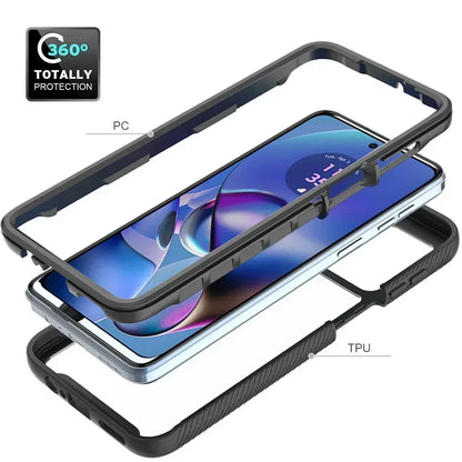 For Motorola Moto G86 Power G56 G77 G87 G55 G35 G24 G54 Power 5G Crystal Case Back Cover Moto G84 Case Phone G14 G 86 G04s funda