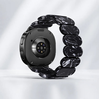 For Samsung Galaxy Watch 9 8 40mm 44mm/Watch 8 Classic 46mm Band Resin Elastic Replacement Bead Bracelets for Samsung Watch 9