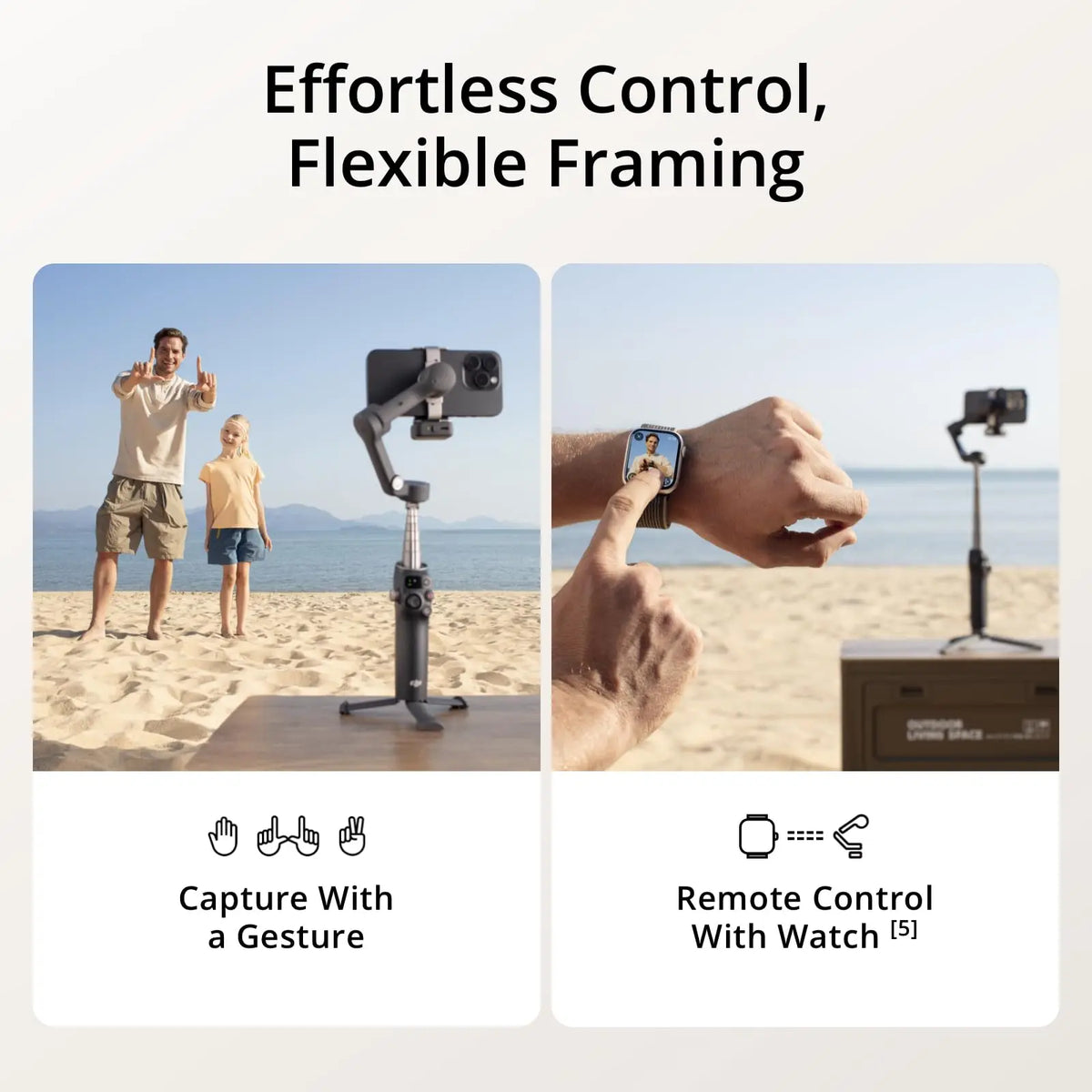 DJI Osmo Mobile 7P Gimbal Stabilizer 3-Axis Phone Gimbal with Built-in Extension Rod And Tripod Native Tracking Lighting Quick Launch One-Tap Edit 10hrs Use Phone Charging