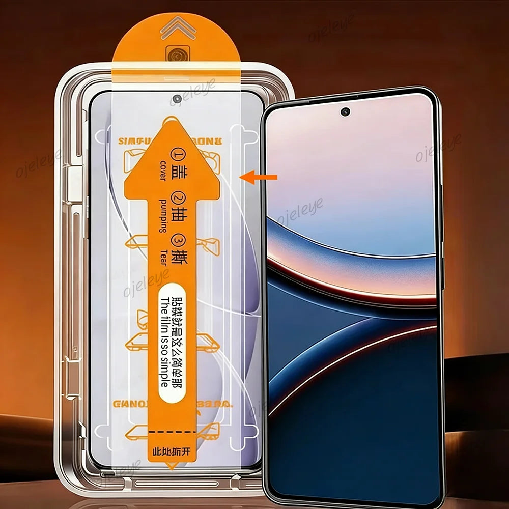 Screen Protector For iPhone 17 16e 16 15 14 11 13 12 18 17 Pro Max 8 Plus Air XR XS X Tempered Glass Film Auto-Alignment Install