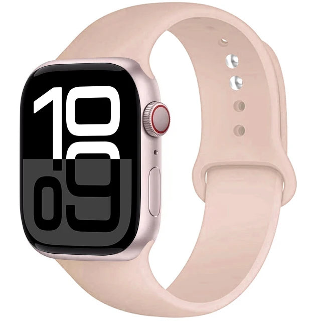 Silicone Band For Apple Watch straps 45mm 44mm 40mm 41mm 42mm-46mm sport bracelet iwatch series 8 7 6 5 SE 9 10 11 Ultra 2 49mm