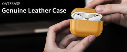Eary Genuine Leather Protection Case for AirPods Pro 3 Durable  Earphone Case for AirPods 3 Pro Shockproof Protective Full Cover