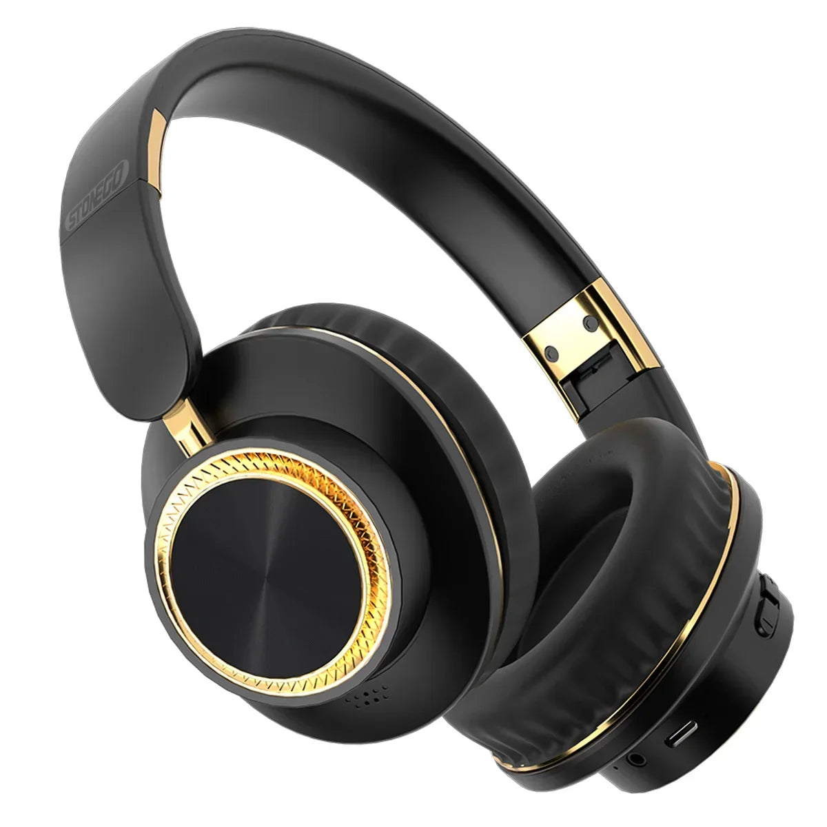Foldable Bluetooth Headphones Wireless Gaming Headset Bluetooth 5.3 Over Ear HiFi Heavy Bass Stereo Sound Deep Bass Extended Battery Life Comfortable Over Ear Fit Built-in Mic For PC Phone Laptop Portable Travel Earphones Wit