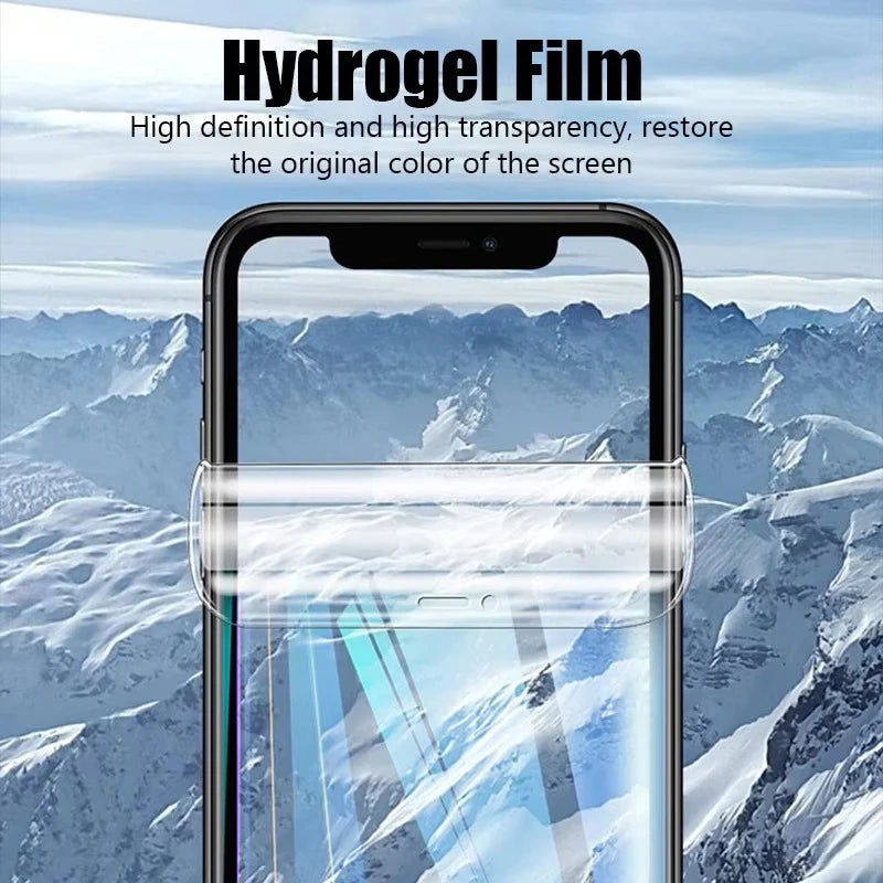 1-4Pcs Soft Hydrogel Film For iPhone 18 Pro Max 17 16 14 13 12 11 15 Pro Max Air 13 Mini 7 8 Plus X XR Silicone Screen Protector