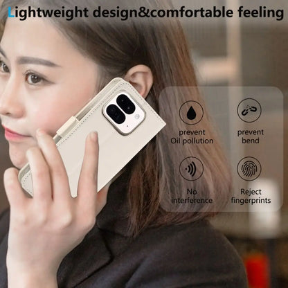 For Google Pixel 11 Pro Fold Case PU Leather Pattern Flip All Inclusive Phone Cover Fingerprint-Resistant Shockproof Bumper