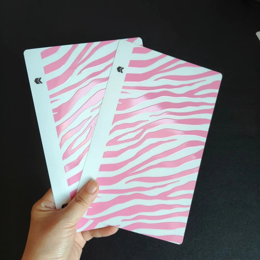 VORMIR 50pcs Zebra Leopard Texture 3D Transparent Phone Back Skins Decoration Stickers for Hydrogel Film Cutting Machine