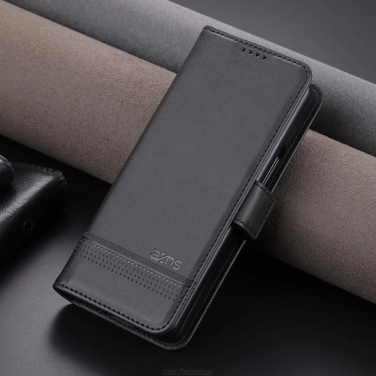 Magnetic Adsorption Leather Fitted Case for Samsung Galaxy Z Fold5 / Z Fold 5 6 7 4 3 5G Flip Cover Protective Case Fundas Coque