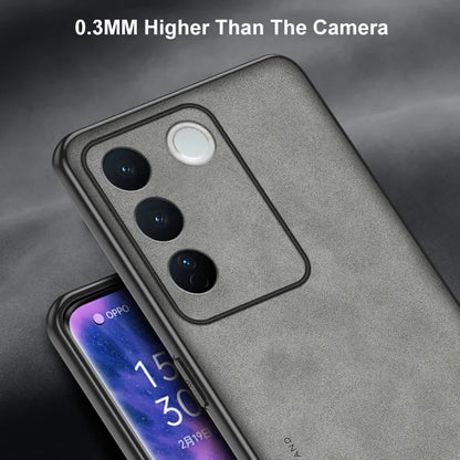 For Vivo V27E V27 E Case Luxury PU Leather Phone Case For Vivo V27 S16 Pro 5G S16E Back Cover Matte Silicone Full Protection