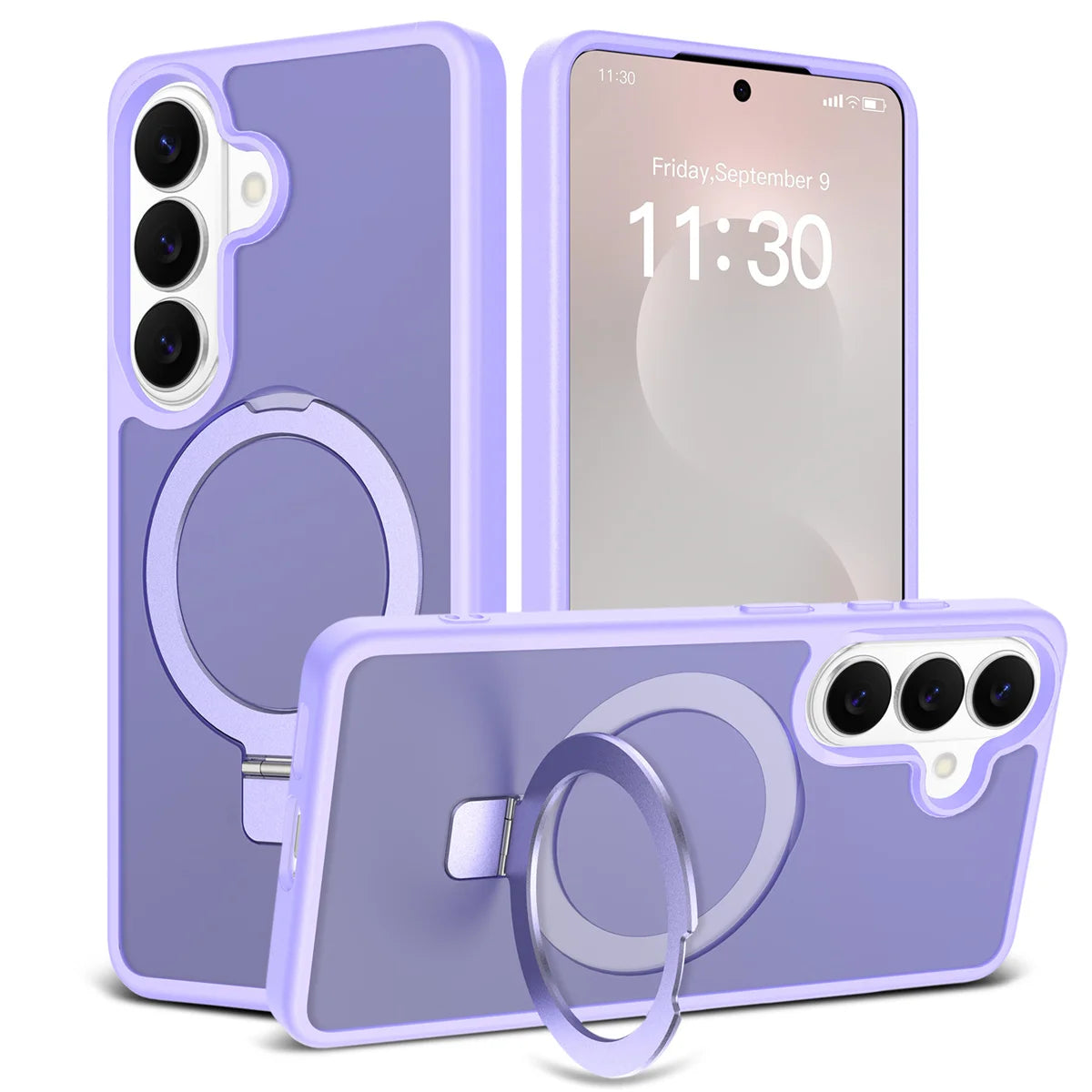 Magnetic for Magsafe Phone Case for Samsung Galaxy S25 Edge S26 Ultra S24 FE S23 A06 A07 A17 A16 A36 A56 Ring Holder Hard Cover