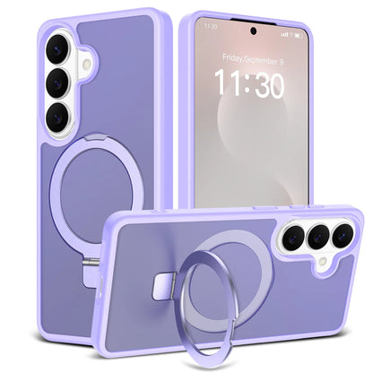 Magnetic for Magsafe Phone Case for Samsung Galaxy S25 Edge S26 Ultra S24 FE S23 A06 A07 A17 A16 A36 A56 Ring Holder Hard Cover
