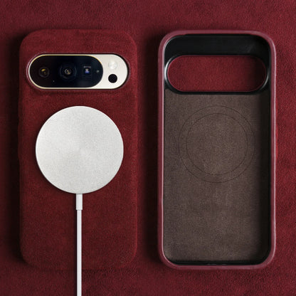 Luxury Magnetic For Google Pixel 10 Pro 9pro 8pro 7pro For ALCANTARA Back Case Artificial Leather Supercar Suede Phone Cover